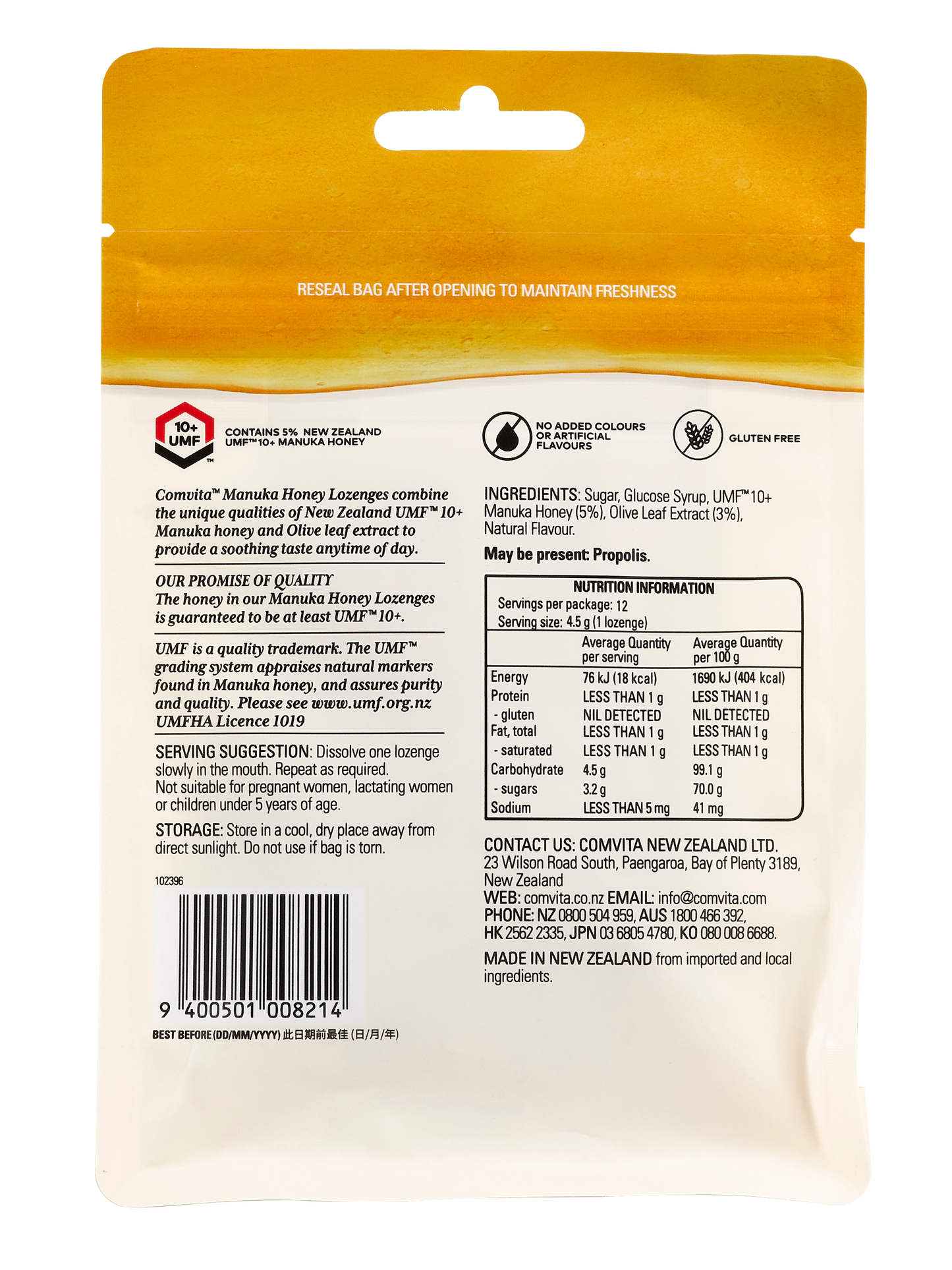 
                  
                    Manuka Honey Lozenges with Olive Leaf Extract
                  
                