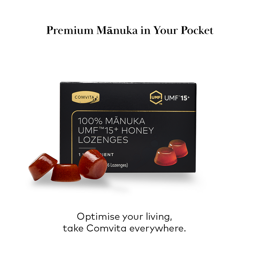 
                  
                    UMFâ„¢ 15+ 100% Pure Manuka Honey Lozenges
                  
                