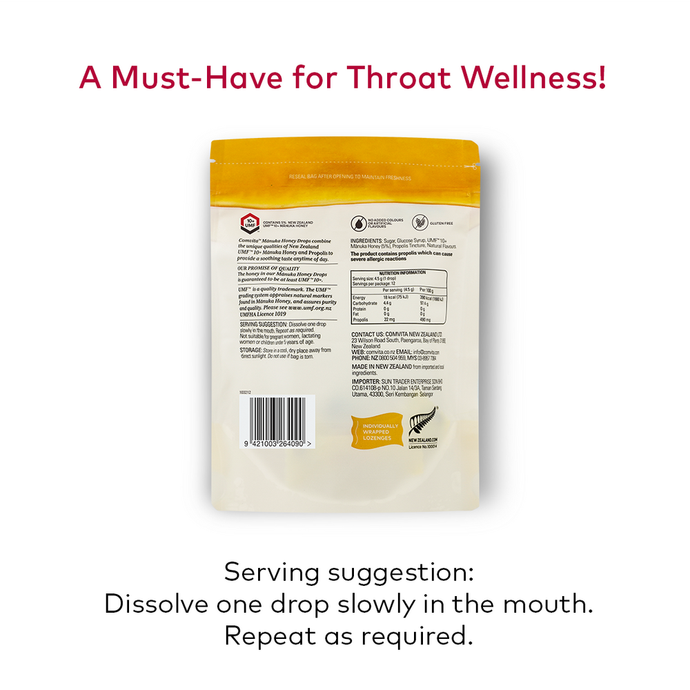 
                  
                    Comvita Manuka Honey Lozenges - Lemon & Honey, 12 Lozenges
                  
                