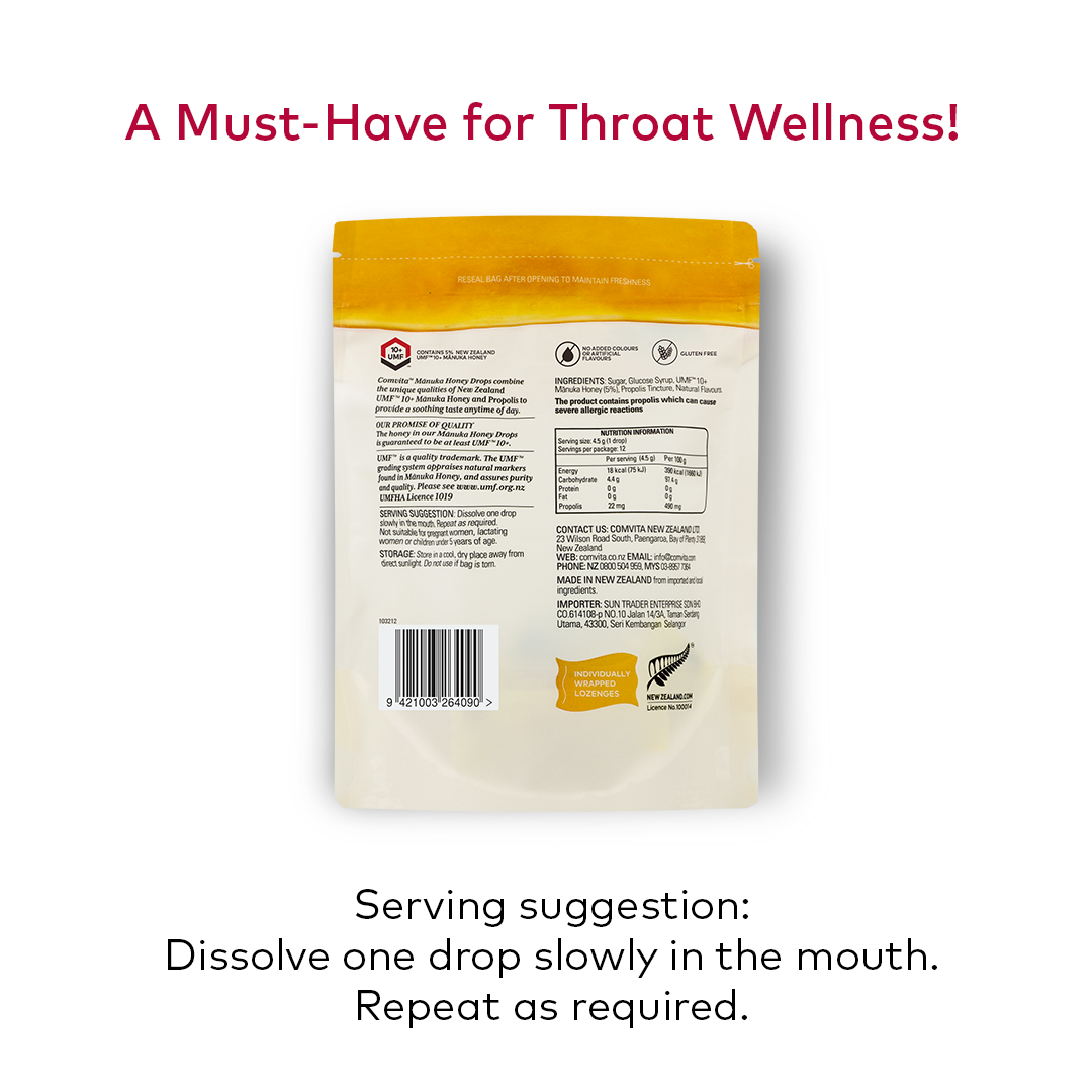 
                  
                    Comvita Manuka Honey Lozenges - Lemon & Honey, 12 Lozenges
                  
                